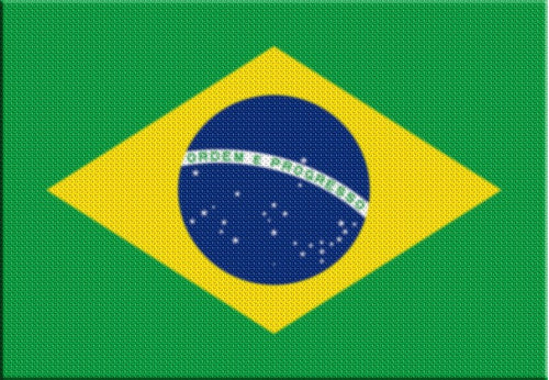 SOMOS PASIONDELHINCHA CIUDAD - Parche Termoadhesivo Bandera Brasil 0