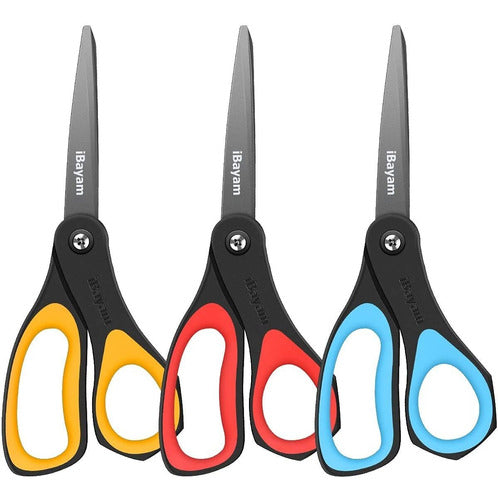 Office Scissors, Sharp Blade/Set of 3/8 In 0