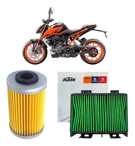 KTM Service Kit Air and Oil Filters for 250/390 Siamotos++ 0