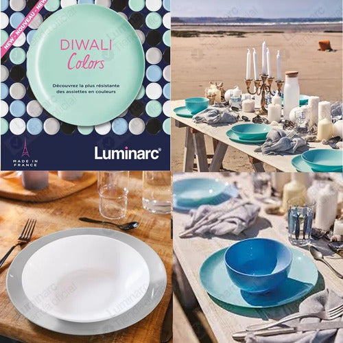 Luminarc Diwali 24-Piece Dinnerware Set + Compotera C 2