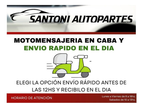 Santoni Manija Levanta Alza Cristal P/ Volkswagen Gol 1991/1995 X2 C 7