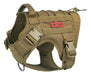 OneTigris Tactical Dog Harness - Fire Watcher Comfortable Patrol K9 Vest (Coyote Brown, Large) 0