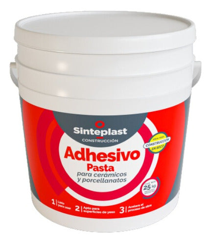 Sinteplast Adhesivo Pasta Para Pegar Cerámicos En Durlock Yeso 25 Kg 0