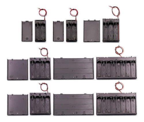 DaFuRui Battery Holder Package of 7 – 4 Types of AA Holders 0