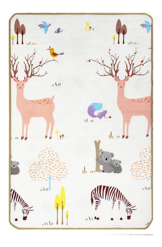 Nordic Reversible Baby Playmat with Antishock Protection 180x120cm 11