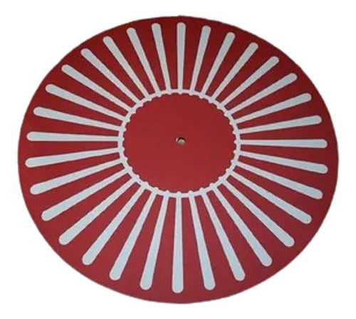 DJPROAUDIO Mariposa Roja Slipmat Paño Para Bandejas Latex Unicos 0