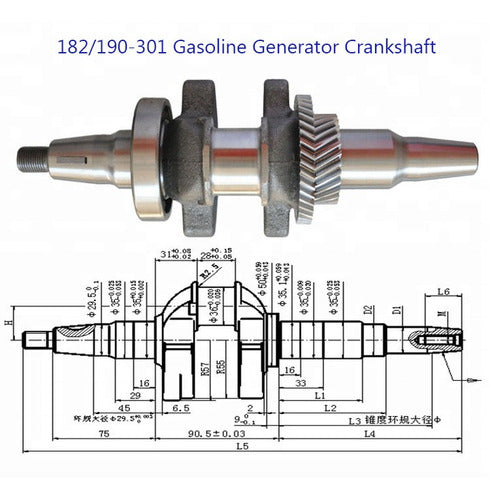 Gamma Cigueñal Conico Motor 13hp 15hp Niwa Sensei Gx390 Gx420 1