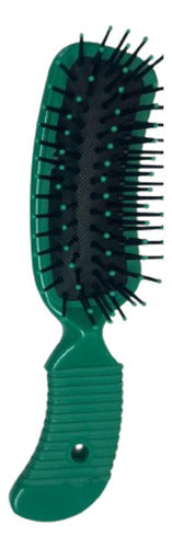 Estilo AQ Pneumatic Brush Small Rubber Handle Hairdressing Brush 3