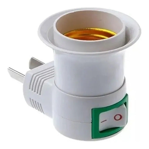 Adapter Lamp Holder With Switch to Plug 0
