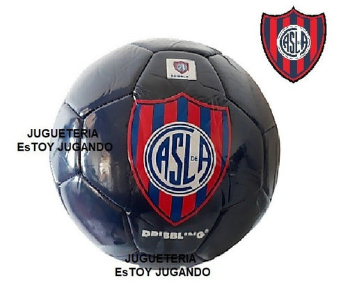 Pelota San Lorenzo Fútbol N°5 Azul Va Inflada 2