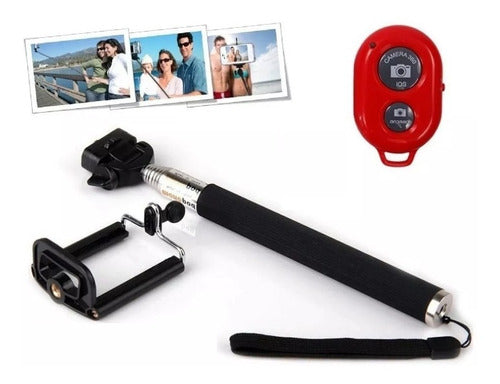 Bastão Selfie Monopod+ Controle Remoto Bluetooth Ios Android 1