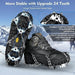 Crampones Para Botas De Nieve, 24 Puntas. Talla Xl - Negro. 1