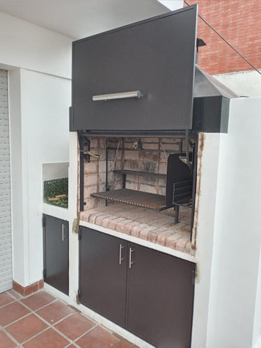 Thimai Asadores Grilling Door - Pantographic Model 3