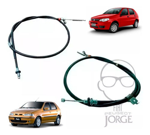 Juego De Cables Freno Mano Fiat Palio 1