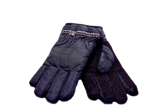 Motorcycle Touch Screen Waterproof Reflective Glove Sky 3 Colors 12