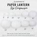 Just Artifacts Japanese Chinese Paper Lanterns White D 2