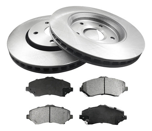 Gr Frenos Disc and Brake Pads for Dodge Journey 2.4 Front 09-11 0