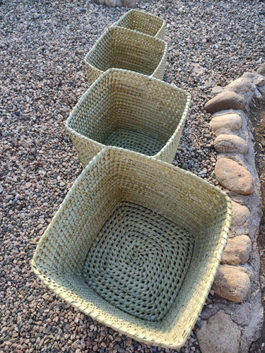 Generic Woven Planter in Caranday Palm 30x30x30 2