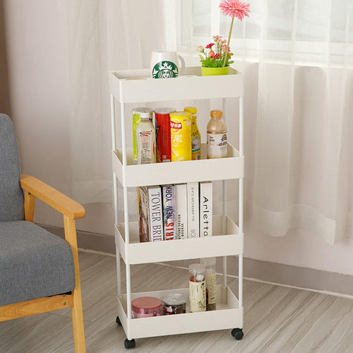 4-Tier Organizer Shelf Bathroom with Wheels - Limited Stock Offer Free Shipping 6