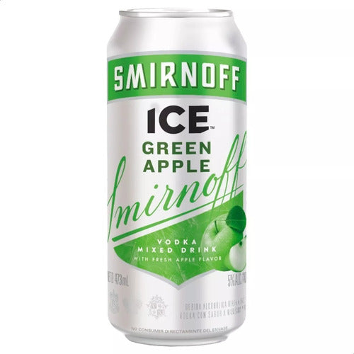 Vodka Smirnoff Ice Green Apple Lata Pack X18 - 01mercado 1