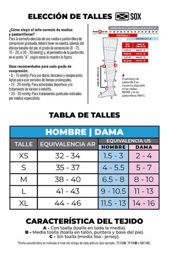 Sox Medias Sox De Compresion 15-20mmhg Me23c El Jabali 2