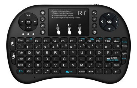 Rii Mini I8 + Teclado Inalámbrico Con Detrás Encendido Para 4