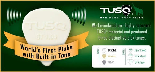 TUSQ Guitar Bass Picks Bi-Angle Pack Warm x 4 TUSQ PQP-0401-V4 2