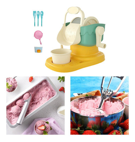 Crianças Diy Ice Cream Maker Portátil Caseiro Ice Cream 4