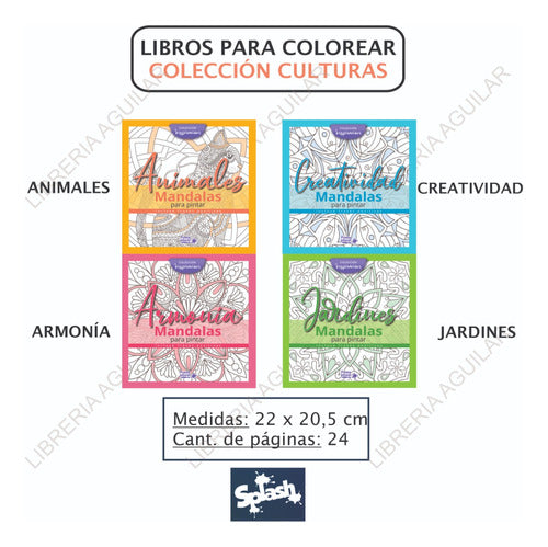 Libro P Colorear Mandala Jardines - Colección Inspiración 3