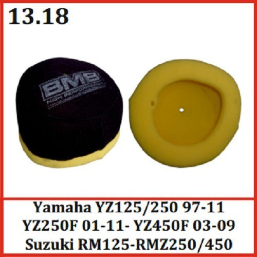 Filtro De Aire Bmb Yz125/yz250 1997-2011 Y Yz450f 2003-2009 1