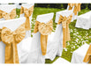 YMHPRIDE Golden Satin Table Runners Package of 12 | 12 x 72 Inches 4