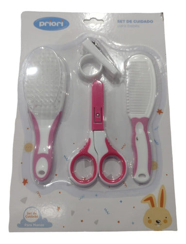 Priori Baby Care Set: Nail Clipper, Scissor, Brush, and Comb 1