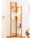 Generic Bamboo Corner Organizer Coat Rack 45x170 cm - Cs 6