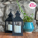 Rosa Nube Negra Fanal Led - Warm Light Lantern - Decorative Battery Candle 1