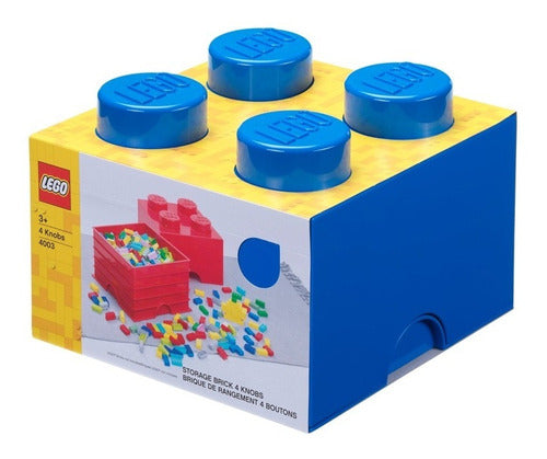 LEGO Stackable Block Original Medium Container Blue 2