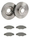 FRENOS SB Brake Disc and Pad Kit for Renault Megane 1 Kangoo 1 Clio 0