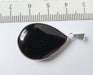 Black Agate Protects and Cleanses Negative Energy Pendant Nickel 18 1