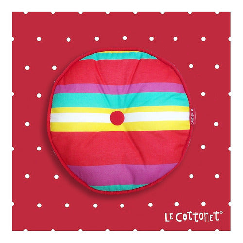 Exclusive Round Decorative Cushions by Le Cottonet for Chairs 137