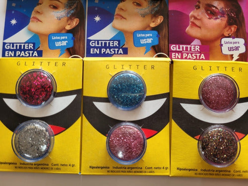 Glitter in Paste Artistic Makeup Pintafan Pack x 6 Col 1