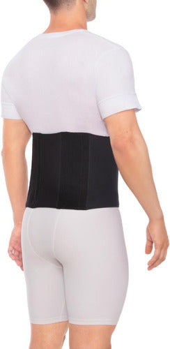 Men's Neoprene Thermal Lumbar Reducer Belt with Containment Rods - D.E.M.A. F043 3