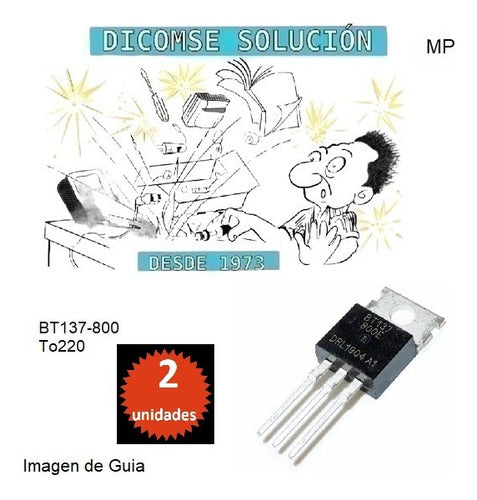 Phillips BT137-800 BT137 Triac TO220 X 2 Unidades 1