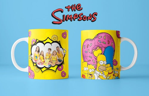 Kit Diseños Plantillas Tazas Los Simpsons Sublimación M9 7