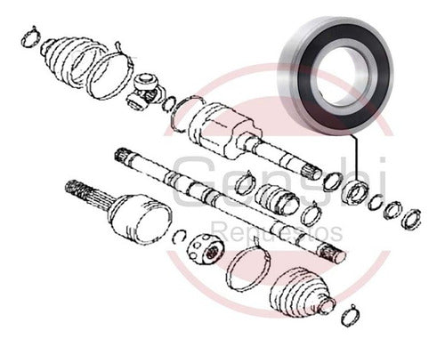 Timken Semi-Axle Bearing Nissan Tiida (Right Side) 2