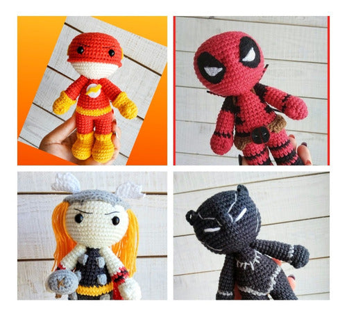 10 Super Heroes Amigurumis Crochet Patterns X 10 1