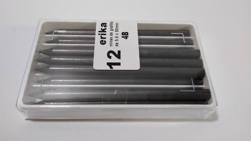 Erika 5.6 Mm Pure Graphite Leads X 12 6