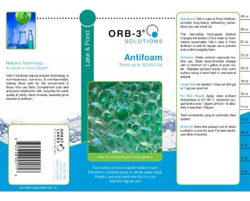 Orb-3 Antifoam Bottle Lagoon And Pond 1 Quart 1