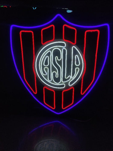 LED Neon Sign San Lorenzo Premium Shield 63x69 cm 0