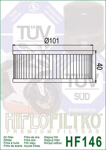 Filtro De Aceite Yamaha V-max 1200 85-95 Hiflofiltro 1