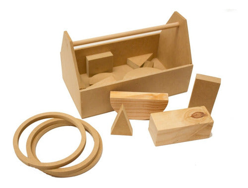 Puntitos Carpintería Wooden Block Box for Kids 1