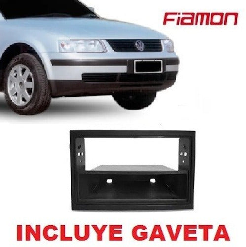 Fiamon Marco Adaptador Stereo 1 Din Con Gaveta Passat Golf 846g 2